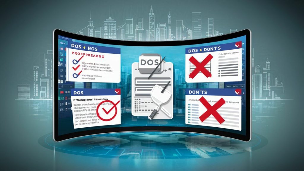 Navigating the Online Application Process Dos and Don'ts